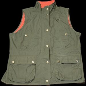 Ralph Lauren Women's L, Utility Vest Olive& Orange Reversible: Utility Outdoor